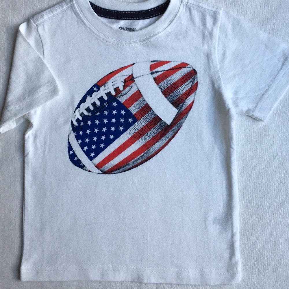 Football shirt size 18 24 months patriotic flag